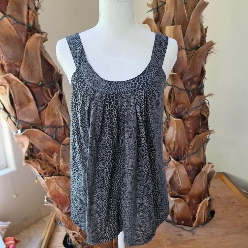 Y2k Express Grey and Black Leopard Print Tank